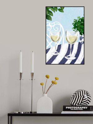 White wine under the tree