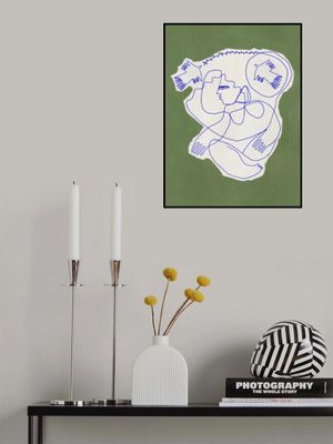 Human Figure Intertwined With Birds