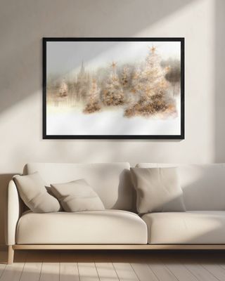 Dreamy Christmas Sceneserene ethereal, dreamy, festive,