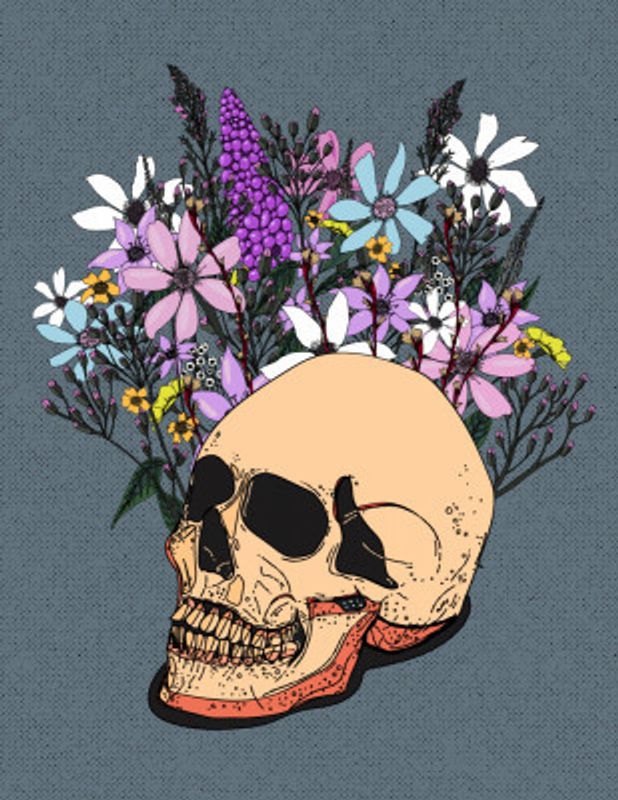 Beauty Blooms Amidst the Shadow of Decay