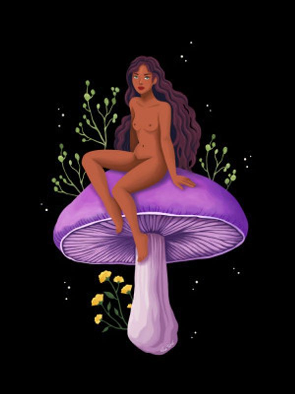Purple Mushroom Fairy