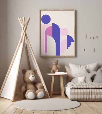 Midcentury Backdrops Stairs