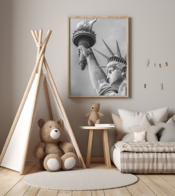 NEW YORK CITY Monochrome Statue of Liberty