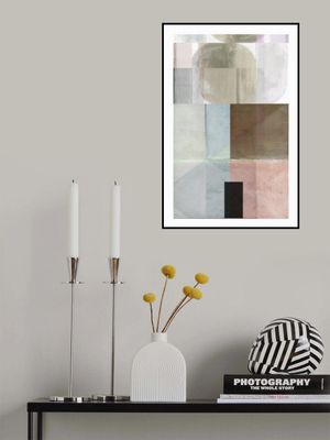 Architectural Echoes Modern Geometric Layered Art Print