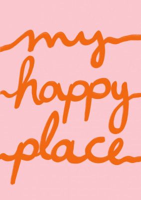 My happy place orange rose