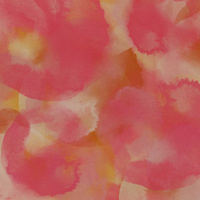 Joyful Bubbles – Watercolor Abstract in Pink and Terra