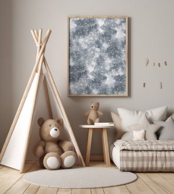 Winter Foggy Snow Gray