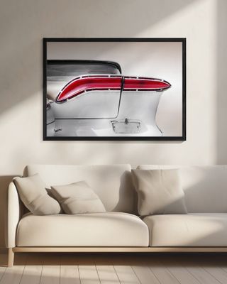 US classic car 1958 taillight abstract