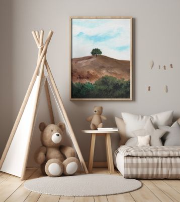 Hill Under A Blue Sky