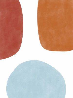 Colorful Three Organic Shapes