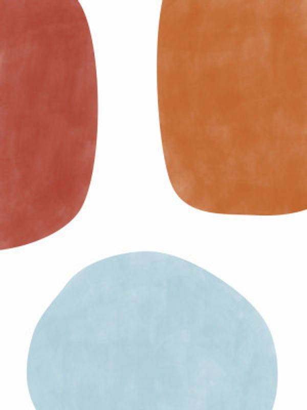 Colorful Three Organic Shapes