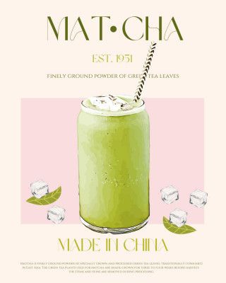 Chilled Matcha Drink