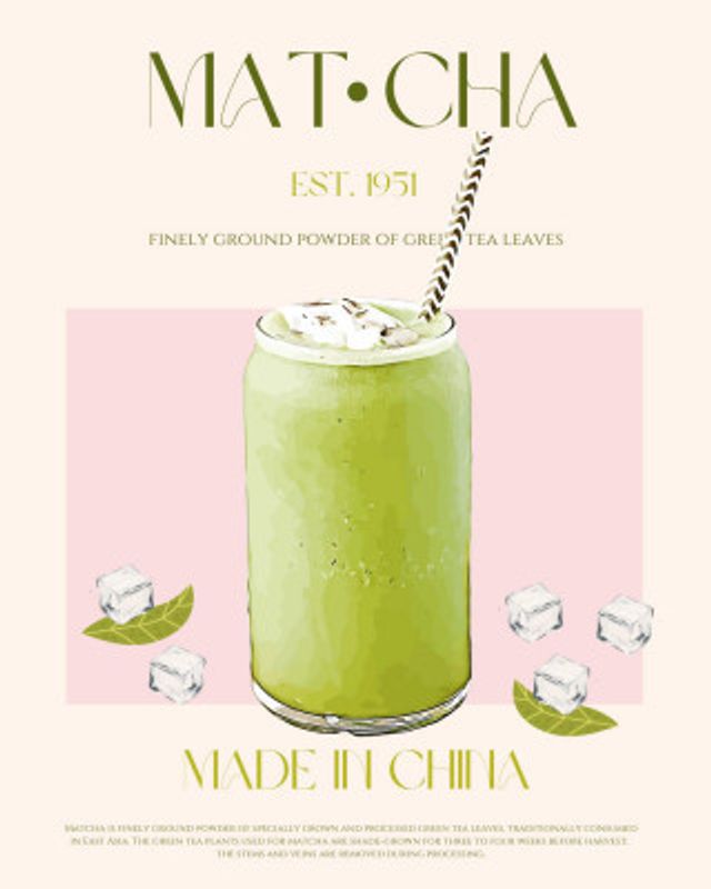 Chilled Matcha Drink