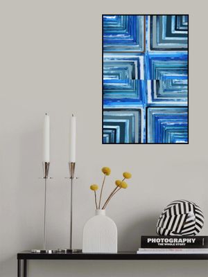 Rectangle of Zig Zag Lines No1