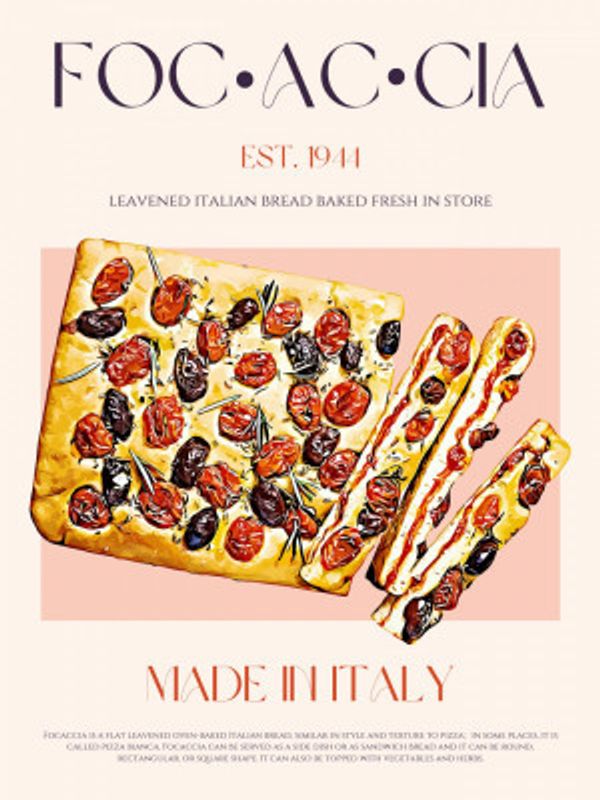 Italian Bread with Tomatoes and Olives