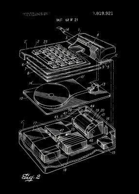 Electronic Calculator Patent 1974