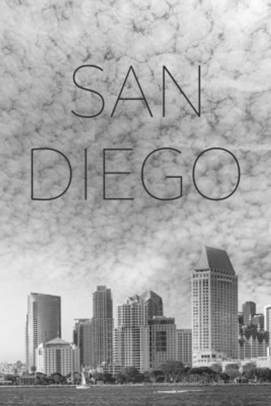 SAN DIEGO Skyline | Text