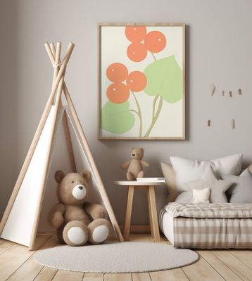 Simple Still Life with Orange Berries