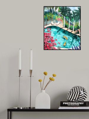 Tiger Tropical Luxury Villa Art Print
