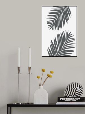 Palm Leaf Gray 01