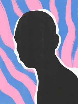 Anonymous Portrait In Stripes