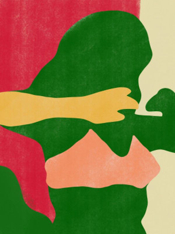 Pink Bikini Abstract