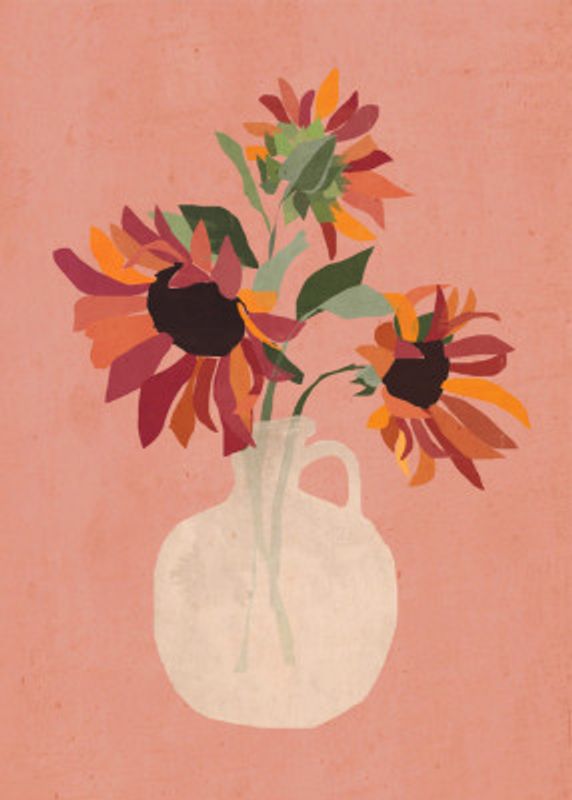 Sunflowers In A Vase