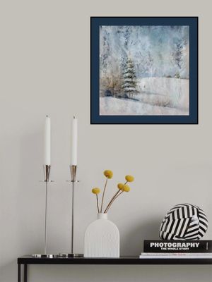 Winter Scene: Christmas Tree Vintage Style 4