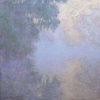 Morning On the Seine Near Giverny (1897) By Claude Monet Copy