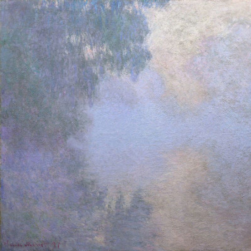 Morning On the Seine Near Giverny (1897) By Claude Monet Copy