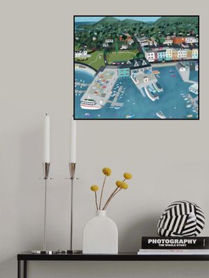 Aerial View of Bar Harbor, Maine, USA by Carla Daly