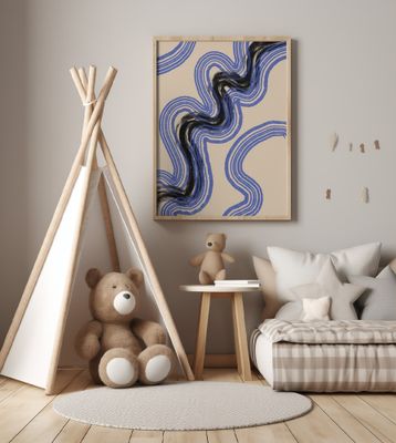 Black and Blue Lines