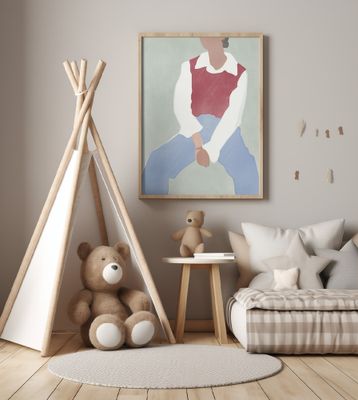 Abstract Figure in Casual Attire