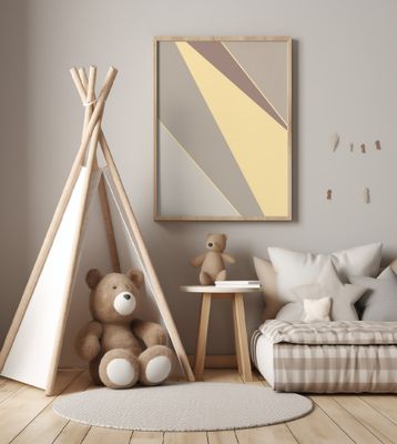 Abstract Shapes Yellow