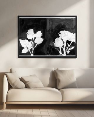 Charcoal Botanical Layered Print 1