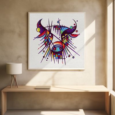 Abstract Faces   Bison