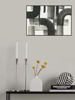 Monochrome Abstract Black Shapes 2