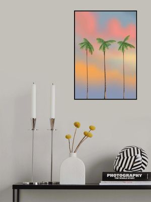 Three Tall Palm Trees