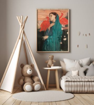 Young Woman With Ibis