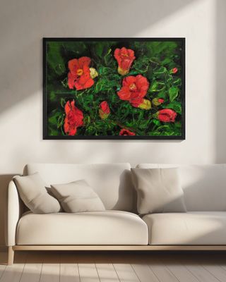 camellia oil on canvas