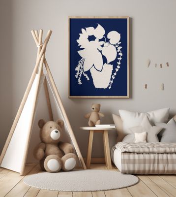 Floral Silhouette of a Plant