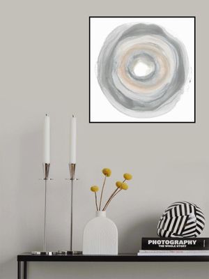 Calm Circles with Muted Gray and Beige Tones