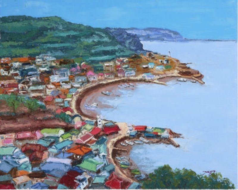 Geoje Island beach scenery in Korea