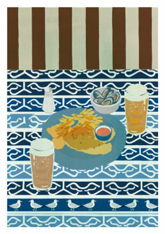 Fish, Chips, Mussels and Beer