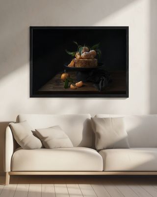 Polenta cake with sweet mandarines