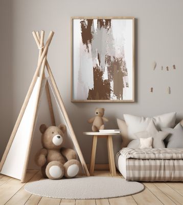 Abstract Brown Strokes