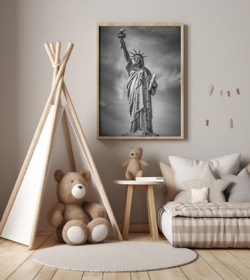 NEW YORK CITY Monochrome Statue of Liberty