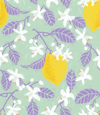 Lemon With Purple Leaves