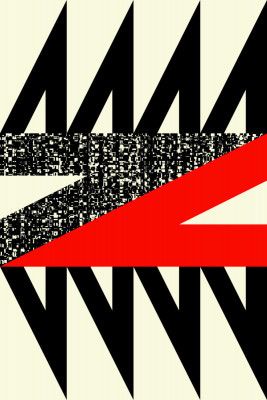 Bold Black Triangles and a Dynamic Red Shape