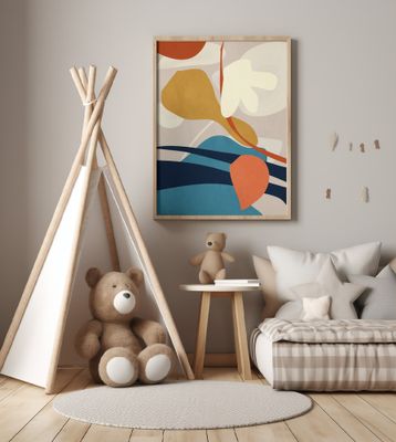 Organic Shapes And Earthy Tones